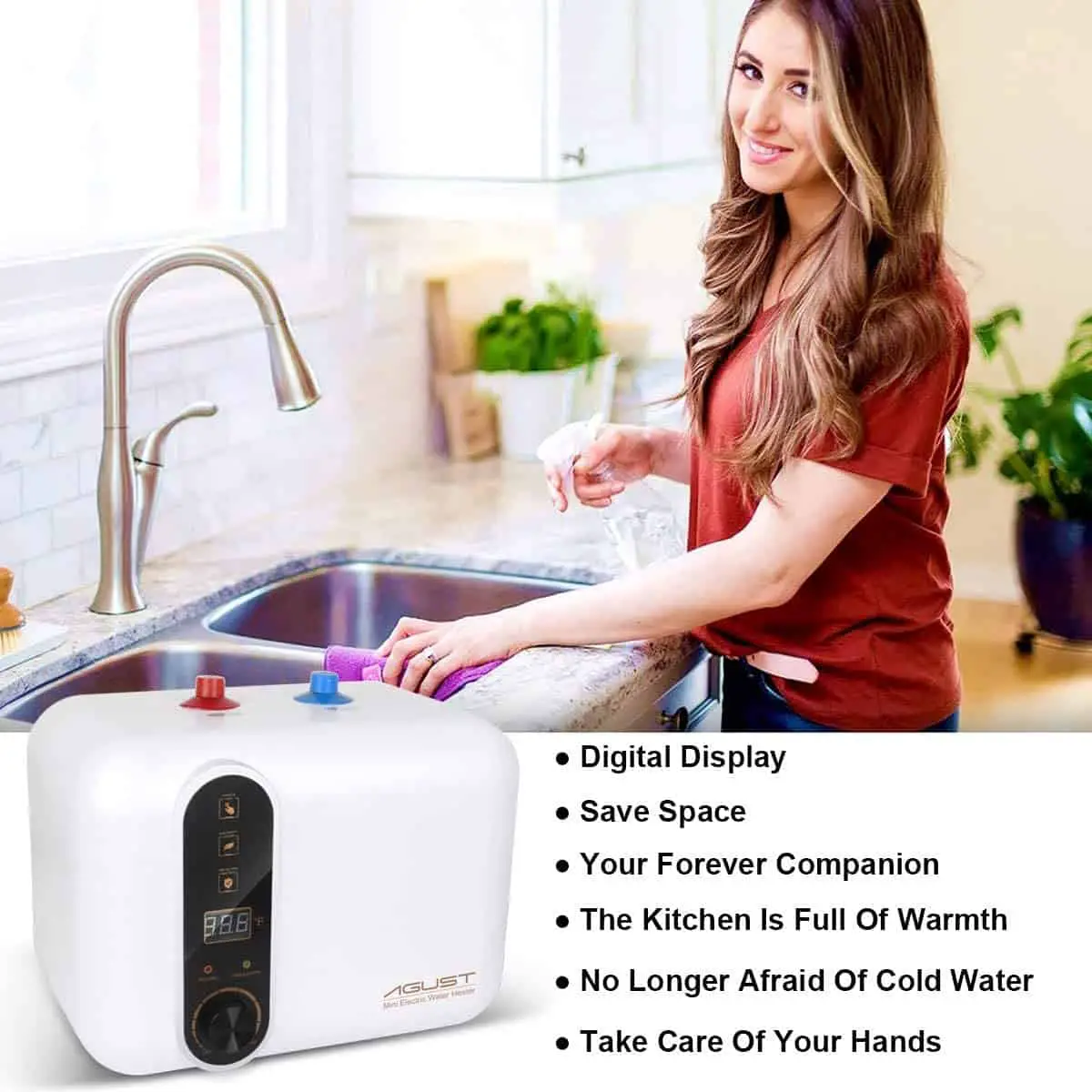 Under Sink Wahter Heater for Dishwasher
